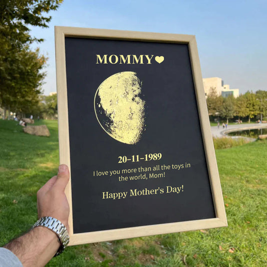 Custom Moon Phase With Custom Text - Commemorative Gift